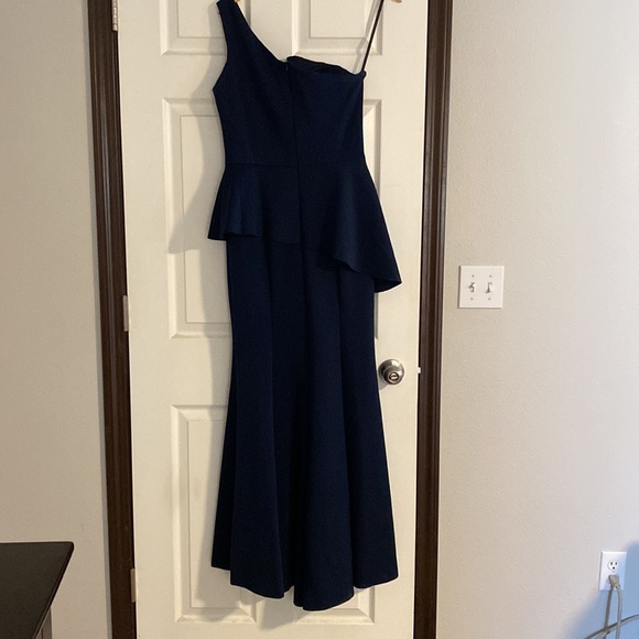 Betsy & Adam One Shoulder Formal Dress - Picture 3 of 5